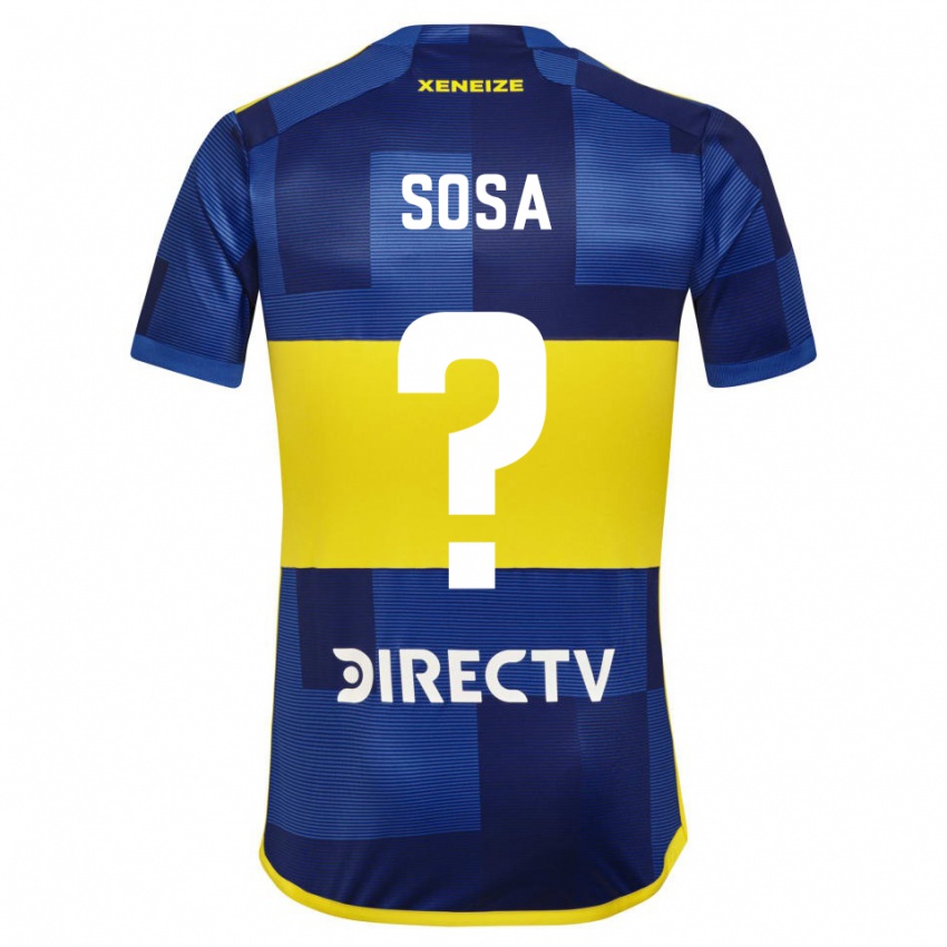 Heren Fabio Sosa #0 Donkerblauw Geel Thuisshirt Thuistenue 2023/24 T-Shirt België
