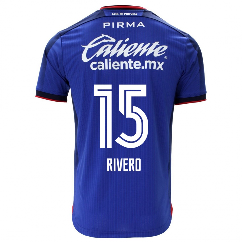 Heren Ignacio Rivero #15 Blauw Thuisshirt Thuistenue 2023/24 T-Shirt België