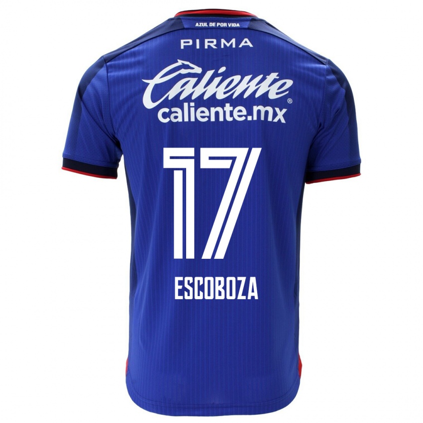Herren Alonso Escoboza #17 Blau Heimtrikot Trikot 2023/24 T-Shirt Belgien