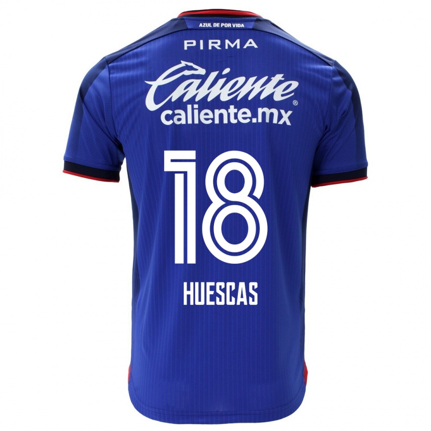 Herren Rodrigo Huescas #18 Blau Heimtrikot Trikot 2023/24 T-Shirt Belgien