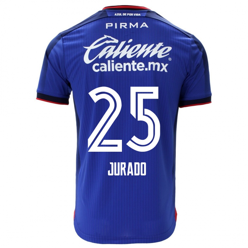 Heren Sebastian Jurado #25 Blauw Thuisshirt Thuistenue 2023/24 T-Shirt België