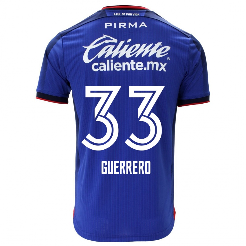 Herren Rafael Guerrero #33 Blau Heimtrikot Trikot 2023/24 T-Shirt Belgien