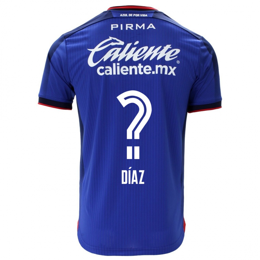Heren Josué Díaz #0 Blauw Thuisshirt Thuistenue 2023/24 T-Shirt België