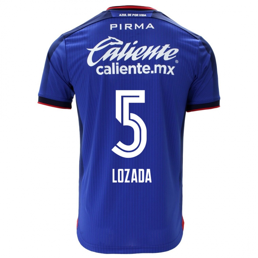 Heren Ana Lozada #5 Blauw Thuisshirt Thuistenue 2023/24 T-Shirt België