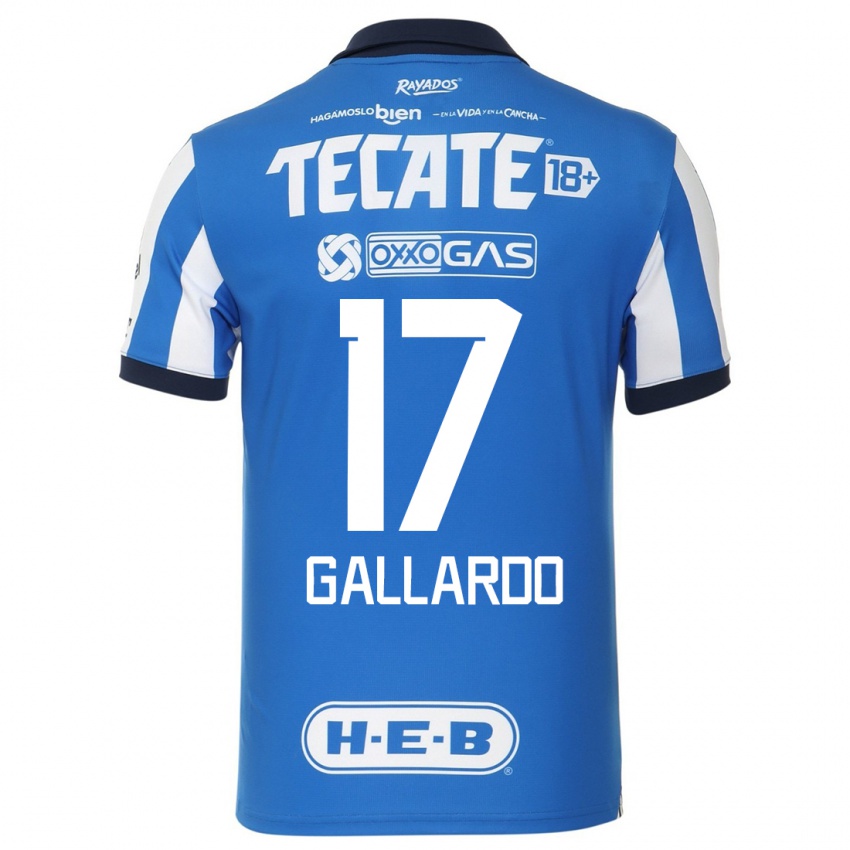Heren Jesus Gallardo #17 Blauw Wit Thuisshirt Thuistenue 2023/24 T-Shirt België