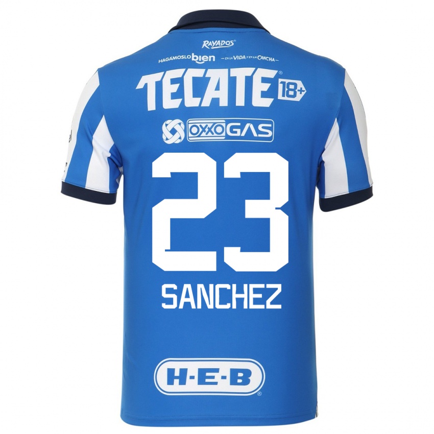 Herren Gustavo Sanchez #23 Blau Weiss Heimtrikot Trikot 2023/24 T-Shirt Belgien