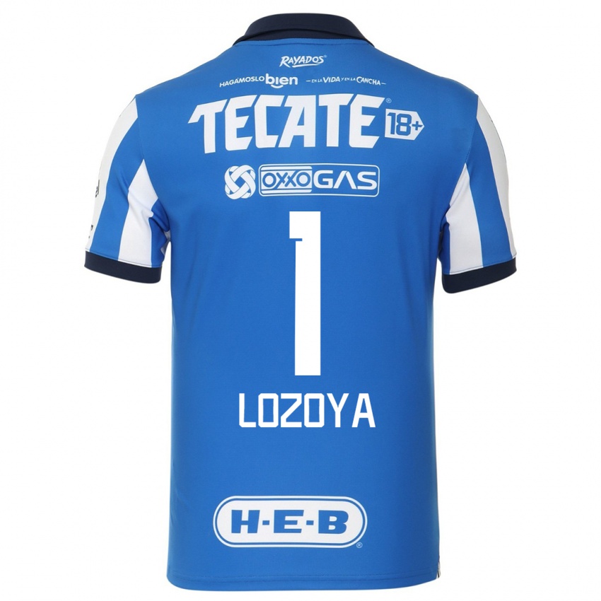 Herren Claudia Lozoya #1 Blau Weiss Heimtrikot Trikot 2023/24 T-Shirt Belgien