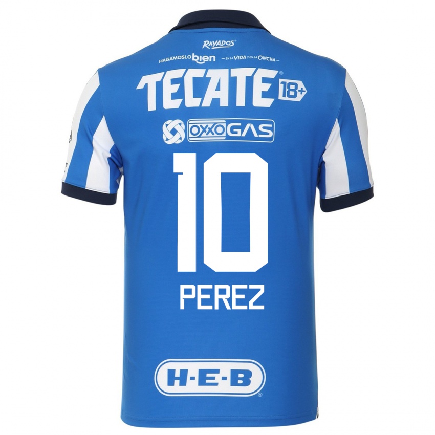 Heren Nicole Perez #10 Blauw Wit Thuisshirt Thuistenue 2023/24 T-Shirt België