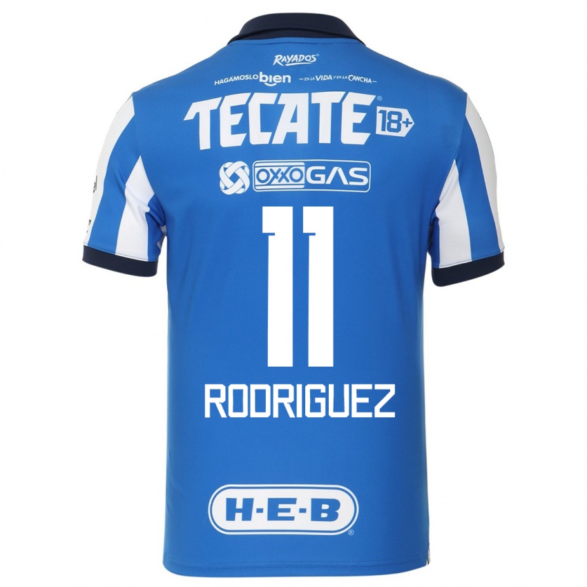 Homme Maillot Lizette Rodriguez #11 Bleu Blanc Tenues Domicile 2023/24 T-Shirt Belgique