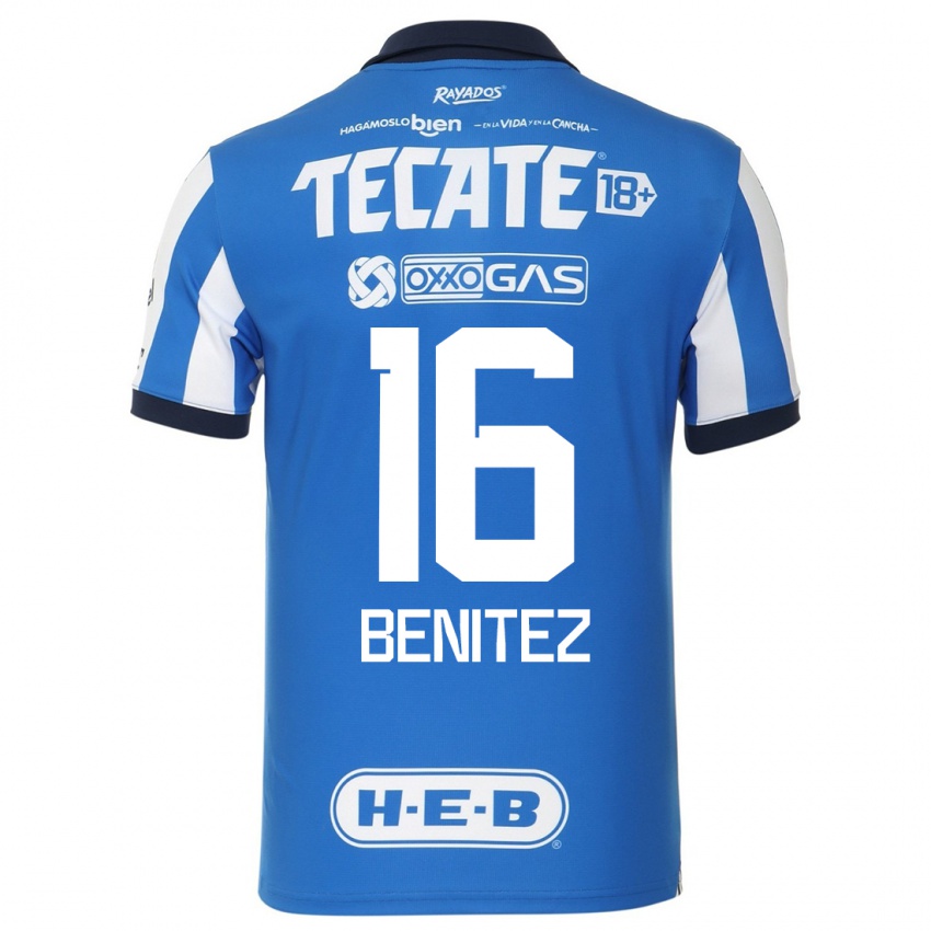 Herren Xanic Benitez #16 Blau Weiss Heimtrikot Trikot 2023/24 T-Shirt Belgien
