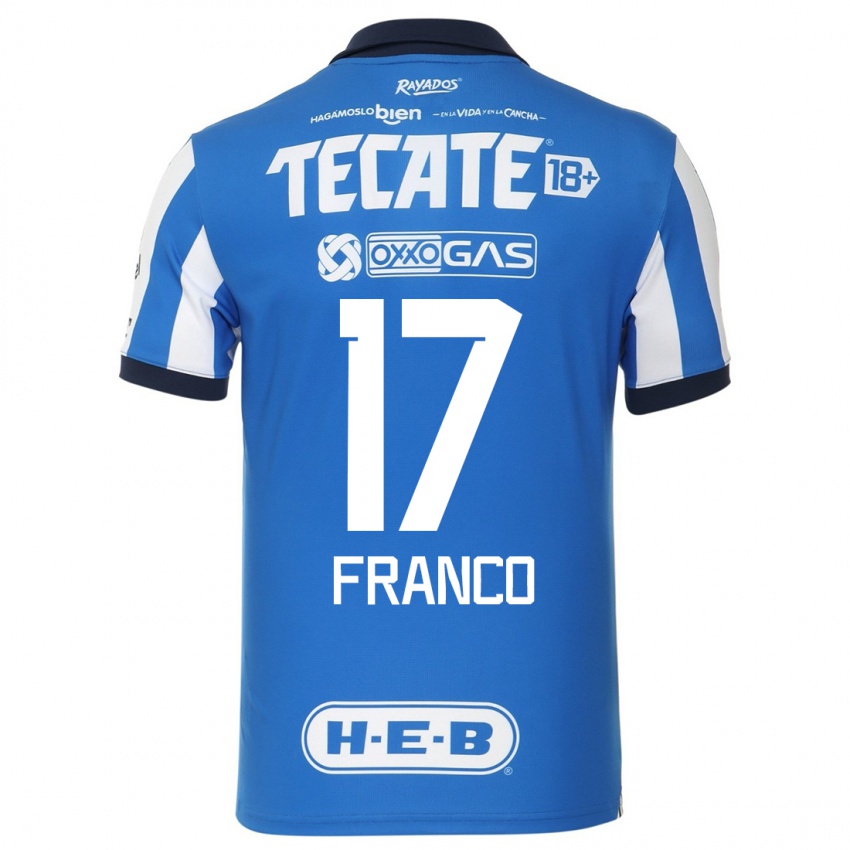 Heren Yamile Franco #17 Blauw Wit Thuisshirt Thuistenue 2023/24 T-Shirt België