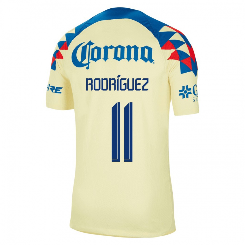 Heren Jonathan Rodriguez #11 Geel Thuisshirt Thuistenue 2023/24 T-Shirt België