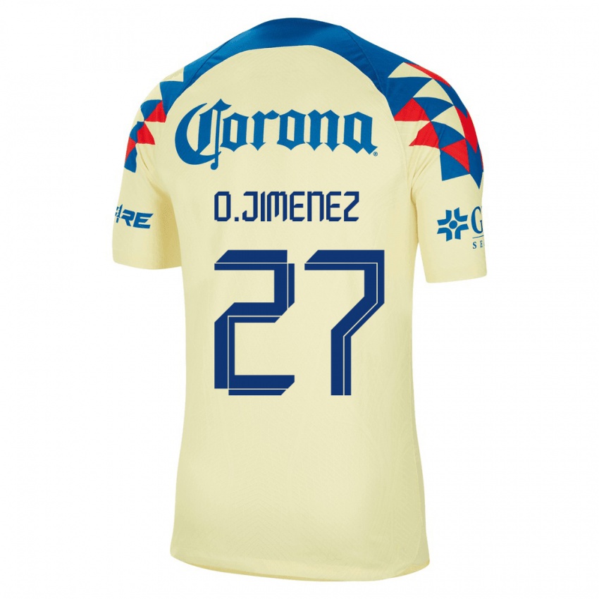 Heren Oscar Jimenez #27 Geel Thuisshirt Thuistenue 2023/24 T-Shirt België