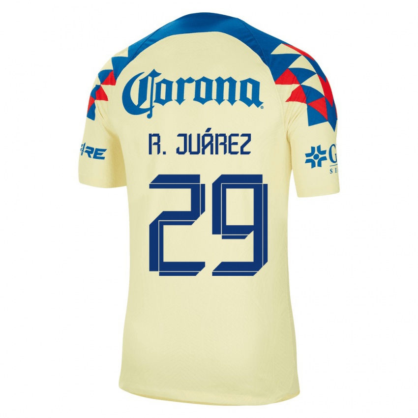 Heren Ramón Juárez #29 Geel Thuisshirt Thuistenue 2023/24 T-Shirt België