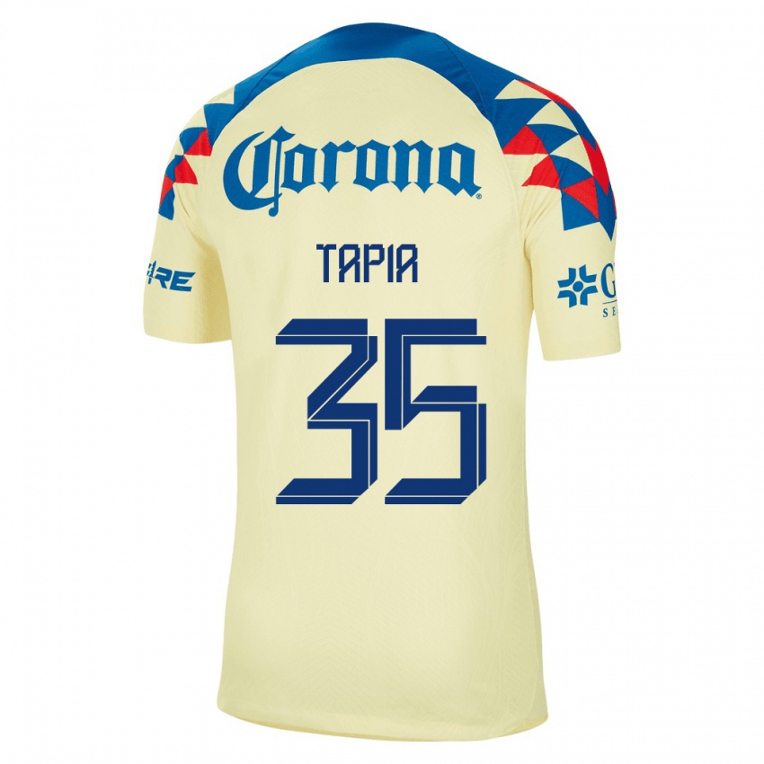 Herren Fernando Tapia #35 Gelb Heimtrikot Trikot 2023/24 T-Shirt Belgien