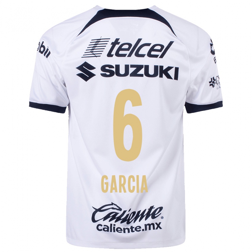 Homme Maillot Marco Garcia #6 Blanc Tenues Domicile 2023/24 T-Shirt Belgique