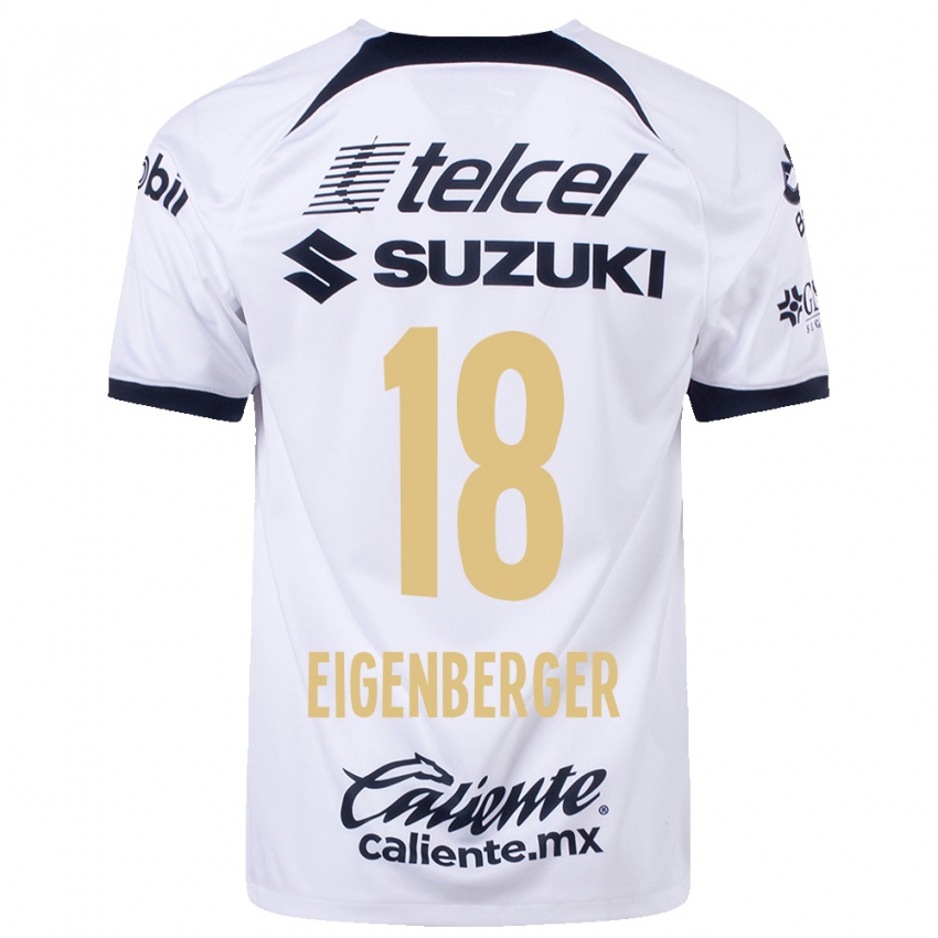 Herren Chandra Eigenberger #18 Weiß Heimtrikot Trikot 2023/24 T-Shirt Belgien