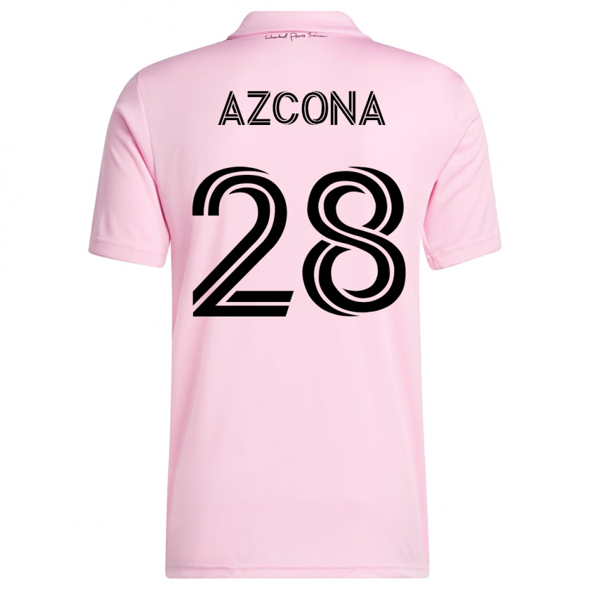 Herren Edison Azcona #28 Rosa Heimtrikot Trikot 2023/24 T-Shirt Belgien