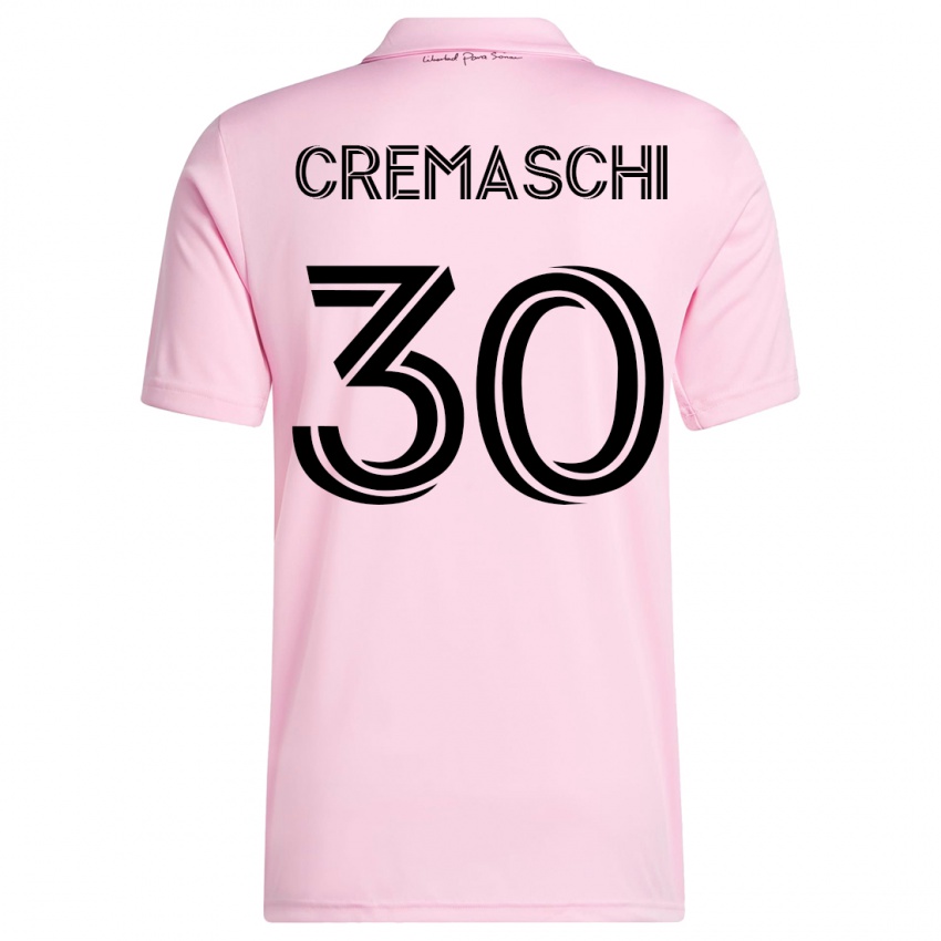 Herren Benja Cremaschi #30 Rosa Heimtrikot Trikot 2023/24 T-Shirt Belgien