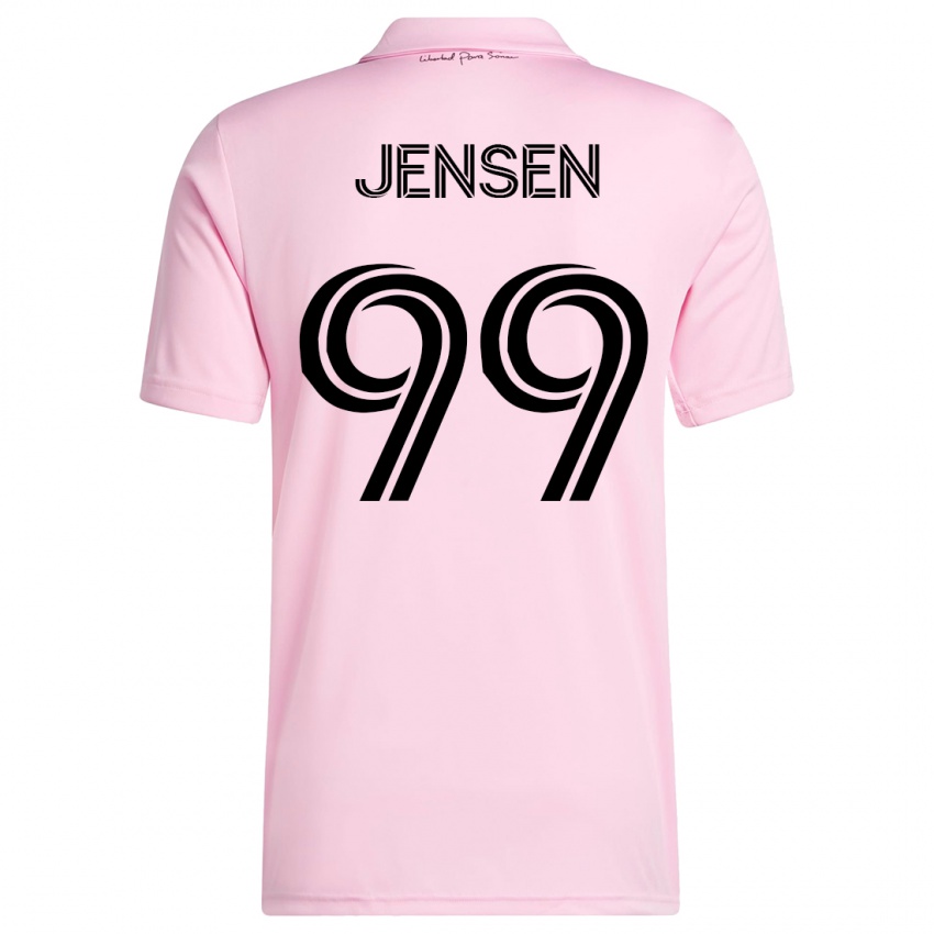 Herren Cole Jensen #99 Rosa Heimtrikot Trikot 2023/24 T-Shirt Belgien