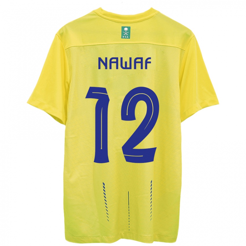Herren Nawaf Al-Boushal #12 Gelb Heimtrikot Trikot 2023/24 T-Shirt Belgien