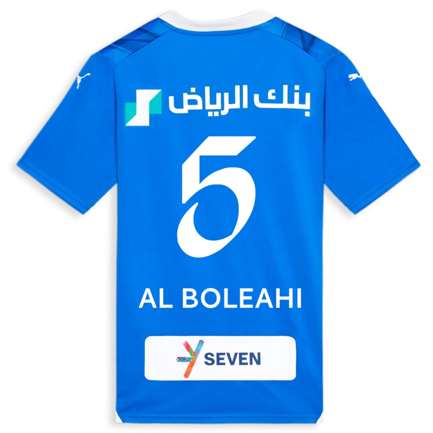 Herren Ali Al-Boleahi #5 Blau Heimtrikot Trikot 2023/24 T-Shirt Belgien