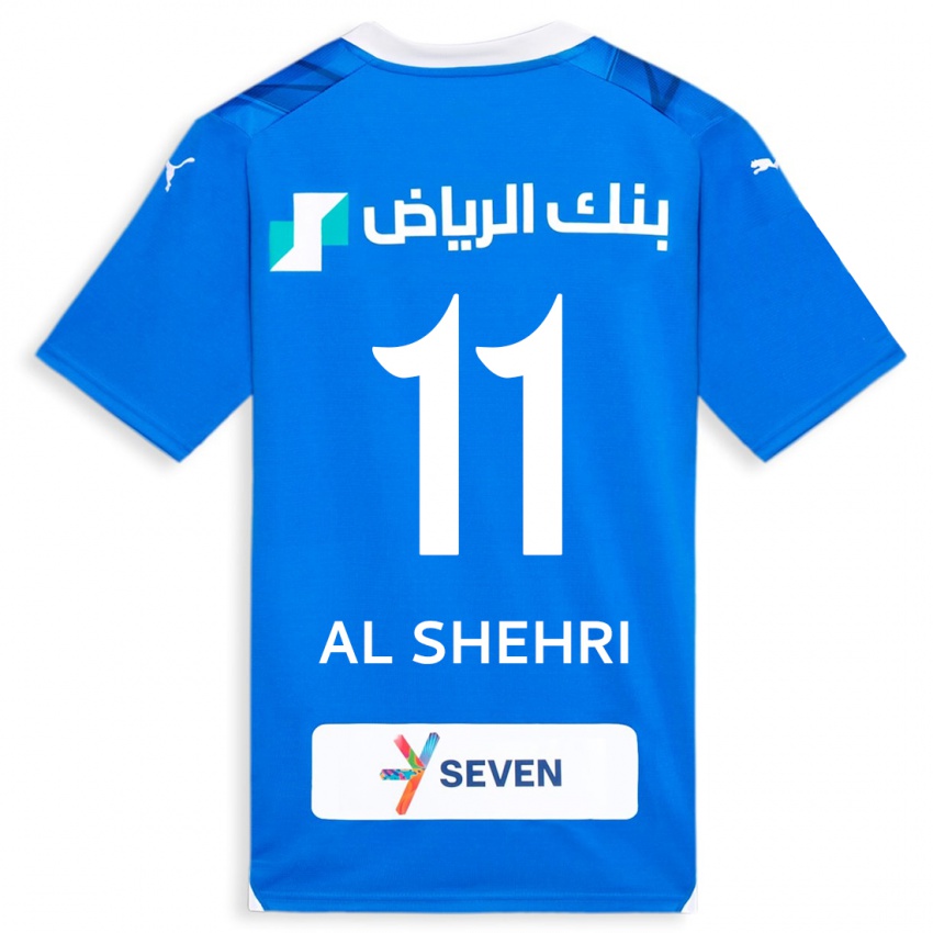 Herren Saleh Al-Shehri #11 Blau Heimtrikot Trikot 2023/24 T-Shirt Belgien