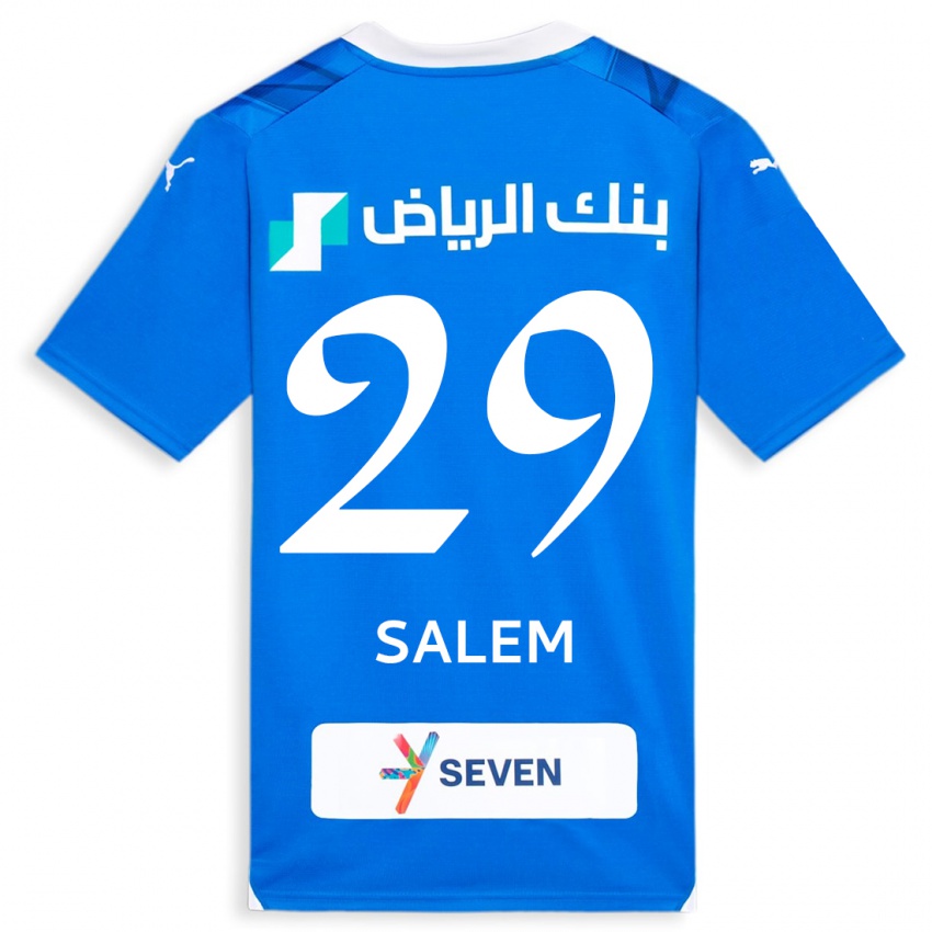 Herren Salem Al-Dawsari #29 Blau Heimtrikot Trikot 2023/24 T-Shirt Belgien