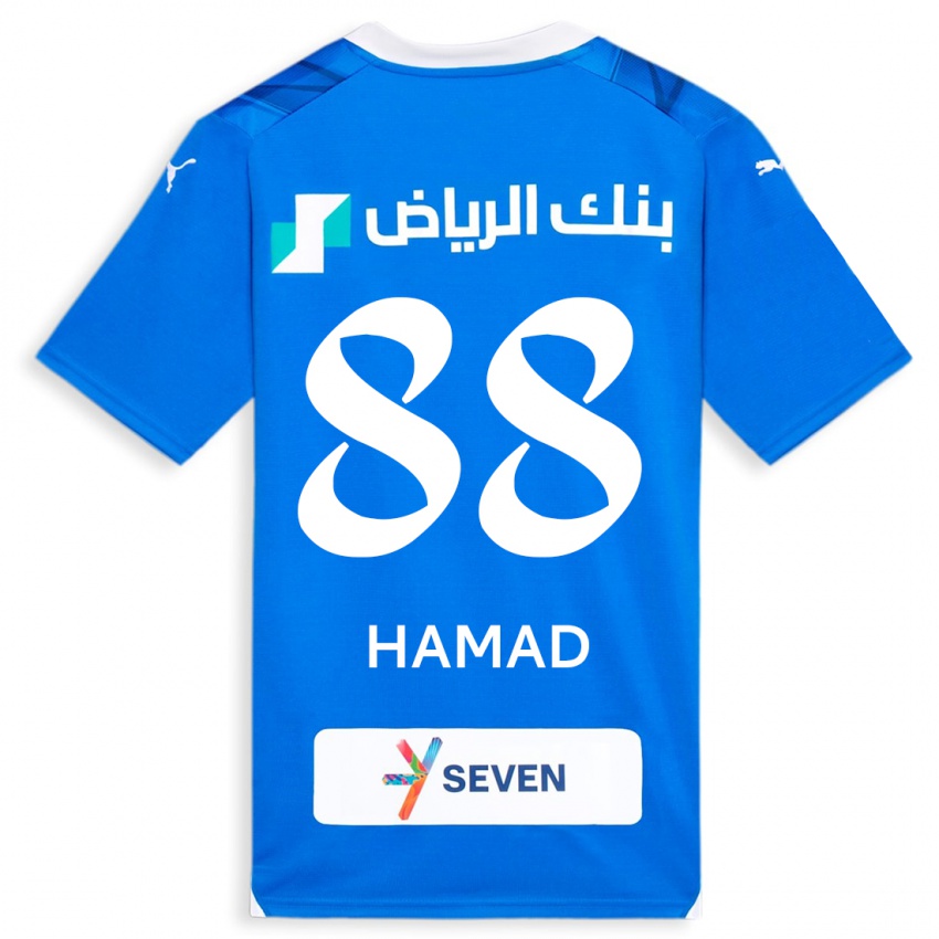 Herren Hamad Al-Yami #88 Blau Heimtrikot Trikot 2023/24 T-Shirt Belgien
