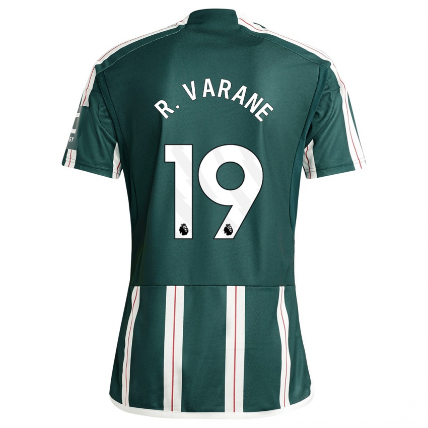 Herren Raphael Varane #19 Dunkelgrün Auswärtstrikot Trikot 2023/24 T-Shirt Belgien