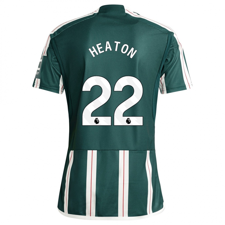 Heren Tom Heaton #22 Donkergroen Uitshirt Uittenue 2023/24 T-Shirt België