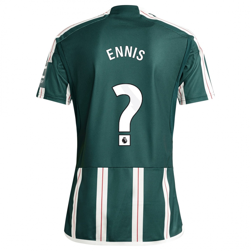 Herren Ethan Ennis #0 Dunkelgrün Auswärtstrikot Trikot 2023/24 T-Shirt Belgien