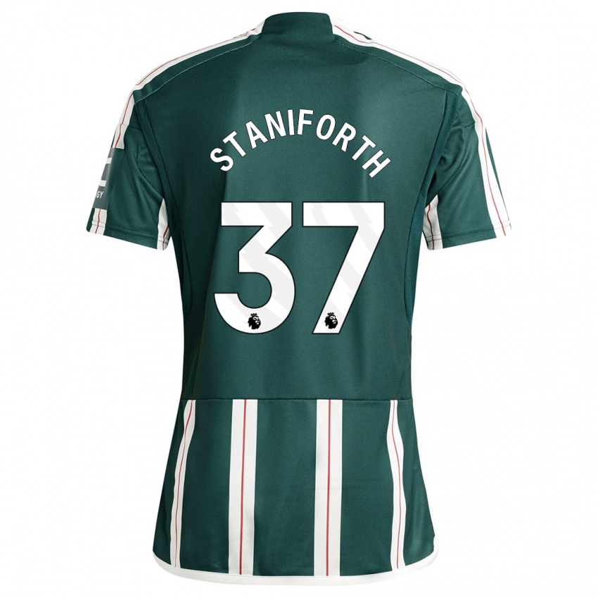 Herren Lucy Staniforth #37 Dunkelgrün Auswärtstrikot Trikot 2023/24 T-Shirt Belgien