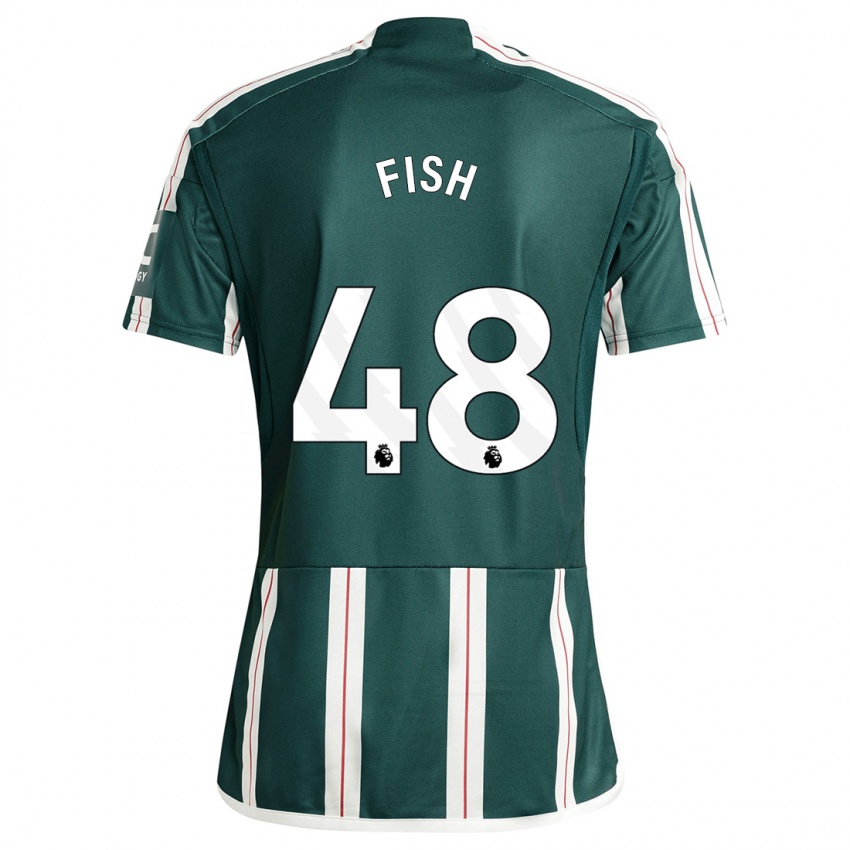 Herren Will Fish #48 Dunkelgrün Auswärtstrikot Trikot 2023/24 T-Shirt Belgien