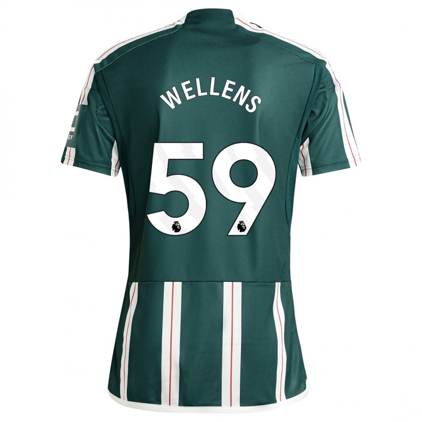 Heren Charlie Wellens #59 Donkergroen Uitshirt Uittenue 2023/24 T-Shirt België