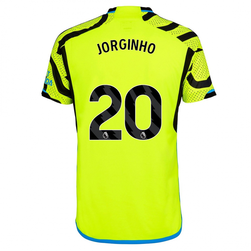 Heren Jorginho #20 Geel Uitshirt Uittenue 2023/24 T-Shirt België