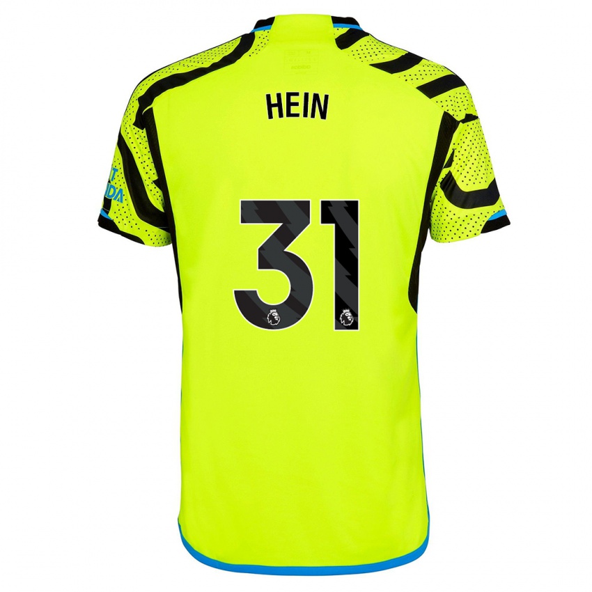 Herren Karl Hein #31 Gelb Auswärtstrikot Trikot 2023/24 T-Shirt Belgien