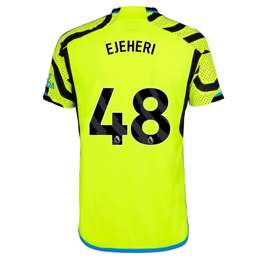 Herren Ovie Ejeheri #48 Gelb Auswärtstrikot Trikot 2023/24 T-Shirt Belgien