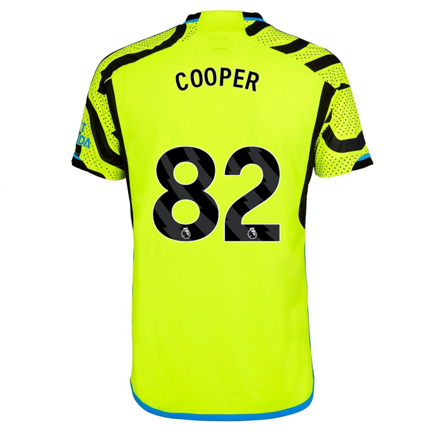Herren Noah Cooper #82 Gelb Auswärtstrikot Trikot 2023/24 T-Shirt Belgien