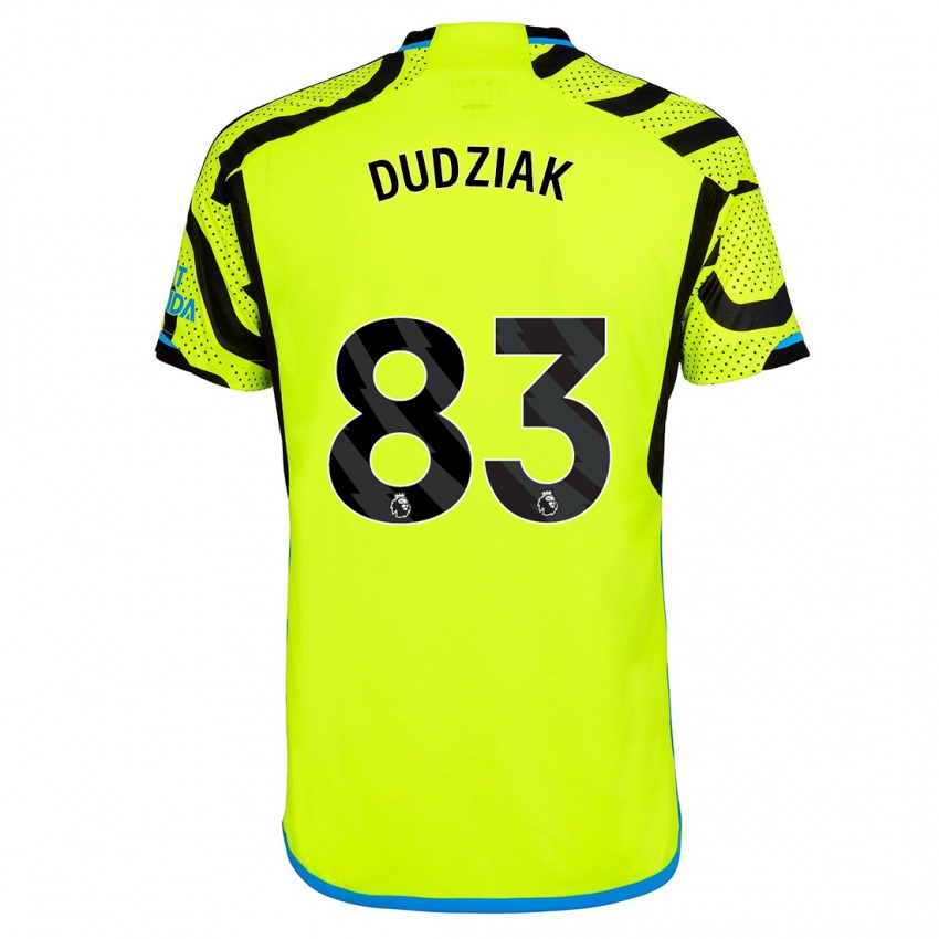 Herren Harrison Dudziak #83 Gelb Auswärtstrikot Trikot 2023/24 T-Shirt Belgien