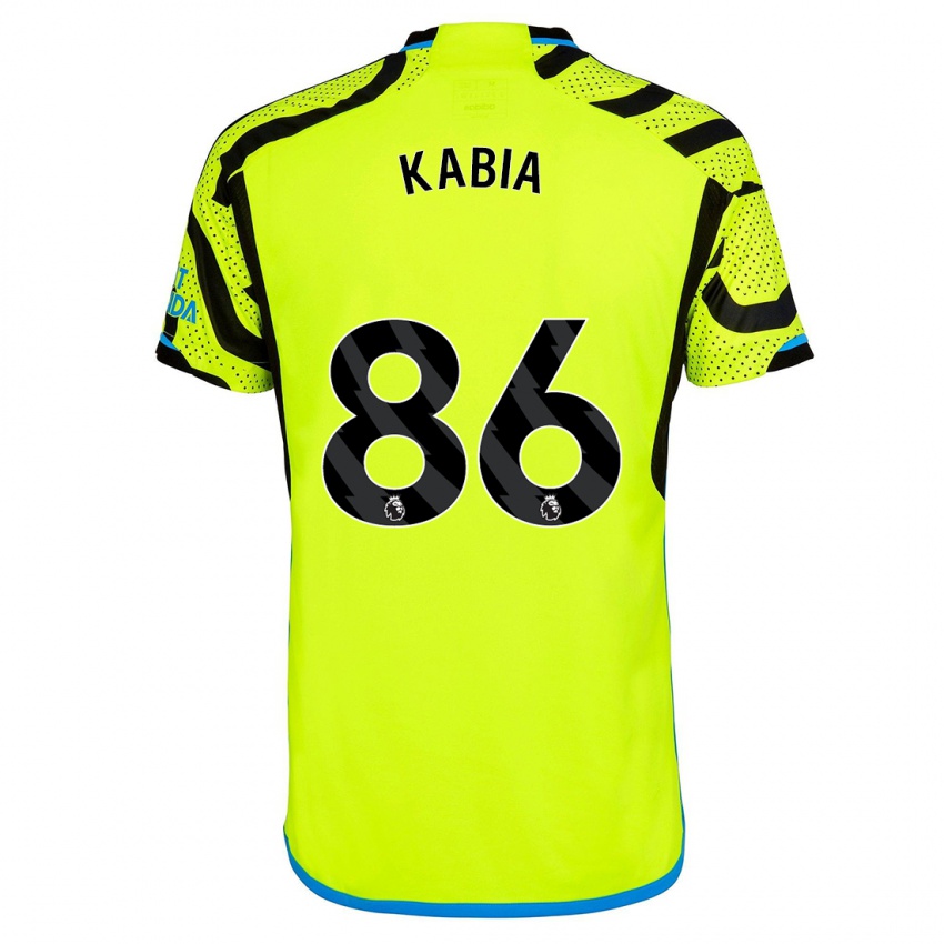 Herren Ismeal Kabia #86 Gelb Auswärtstrikot Trikot 2023/24 T-Shirt Belgien