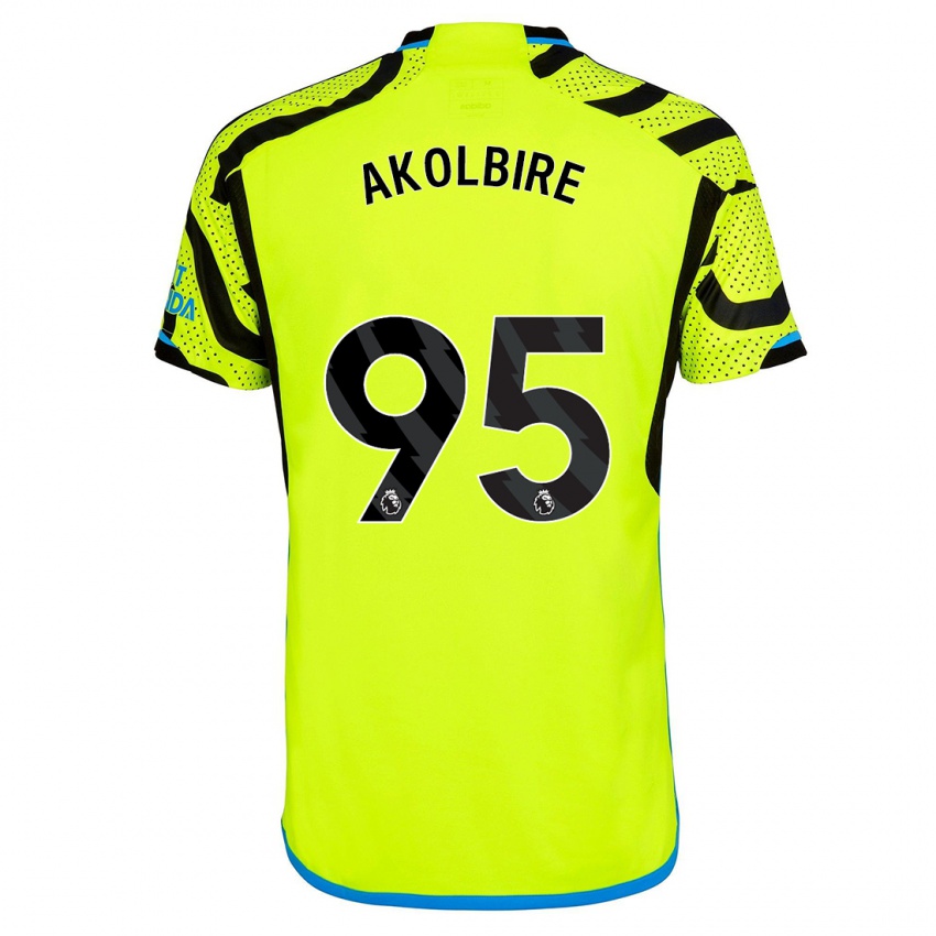Herren Bless Akolbire #95 Gelb Auswärtstrikot Trikot 2023/24 T-Shirt Belgien