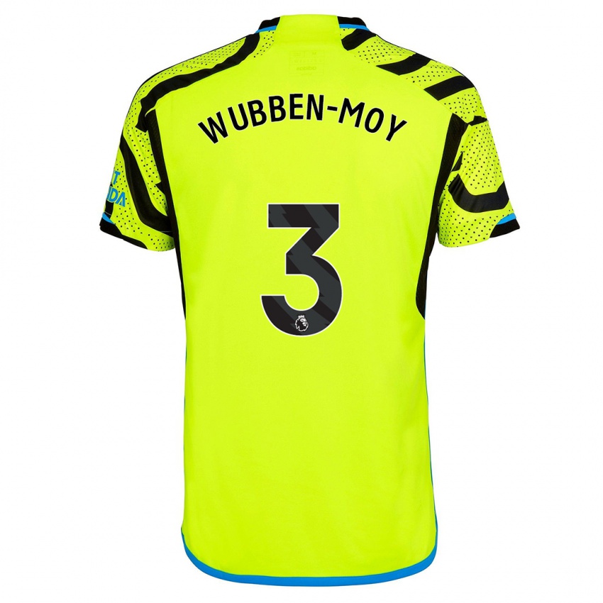 Herren Lotte Wubben-Moy #3 Gelb Auswärtstrikot Trikot 2023/24 T-Shirt Belgien