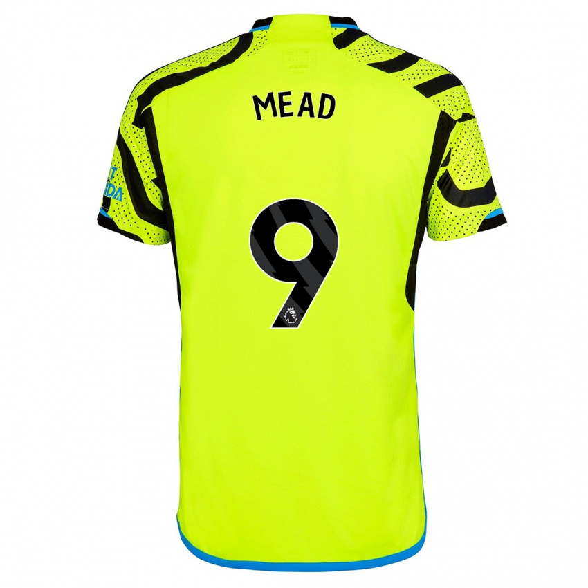 Herren Beth Mead #9 Gelb Auswärtstrikot Trikot 2023/24 T-Shirt Belgien