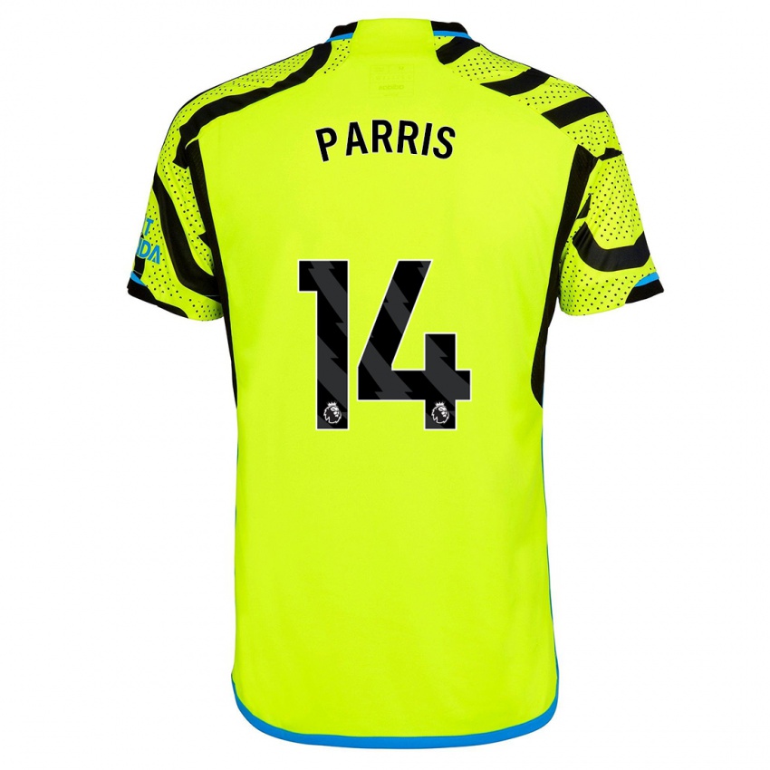 Herren Nikita Parris #14 Gelb Auswärtstrikot Trikot 2023/24 T-Shirt Belgien