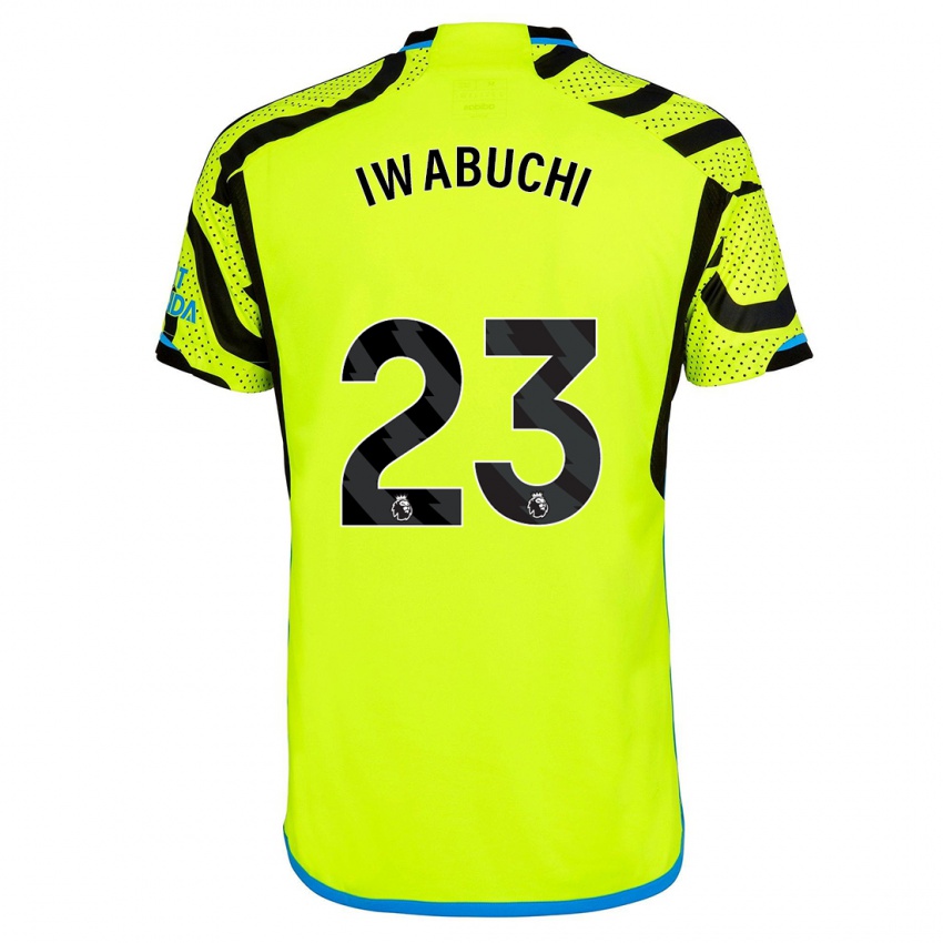 Herren Mana Iwabuchi #23 Gelb Auswärtstrikot Trikot 2023/24 T-Shirt Belgien