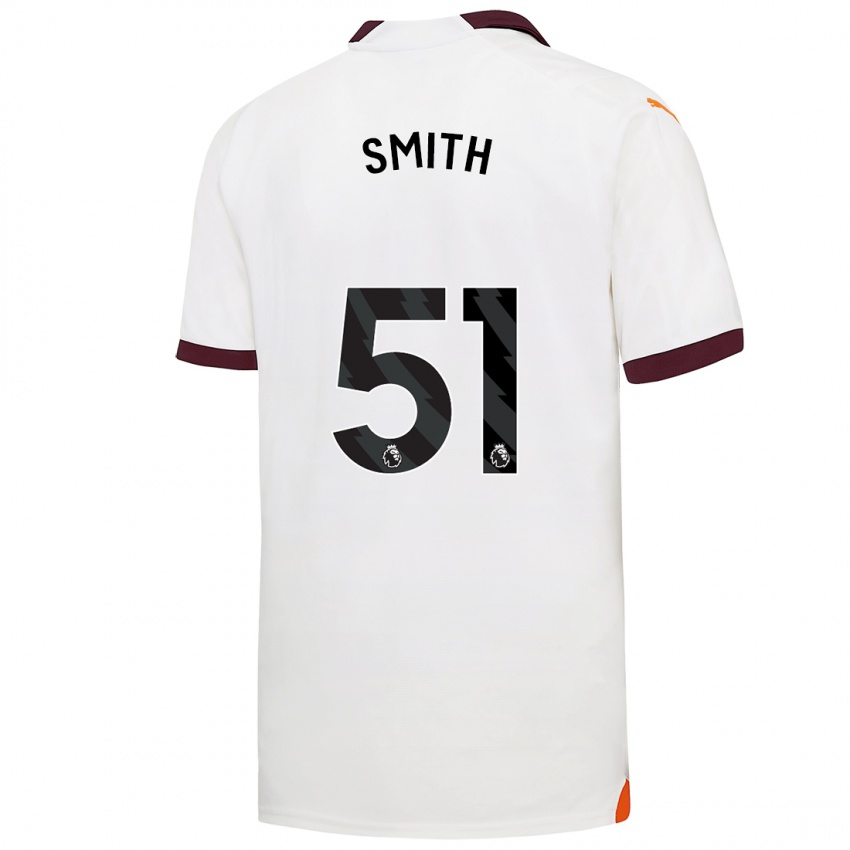 Herren Isaac Smith #51 Weiß Auswärtstrikot Trikot 2023/24 T-Shirt Belgien