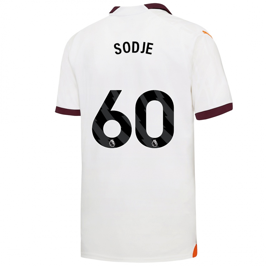 Homme Maillot Tai Sodje #60 Blanc Tenues Extérieur 2023/24 T-Shirt Belgique