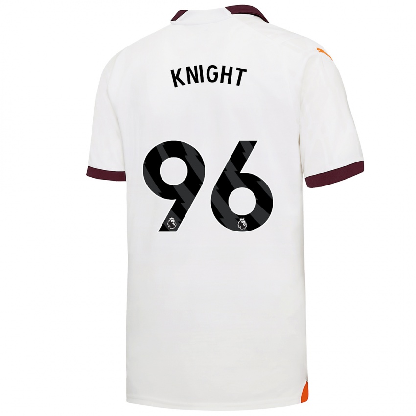 Herren Ben Knight #96 Weiß Auswärtstrikot Trikot 2023/24 T-Shirt Belgien