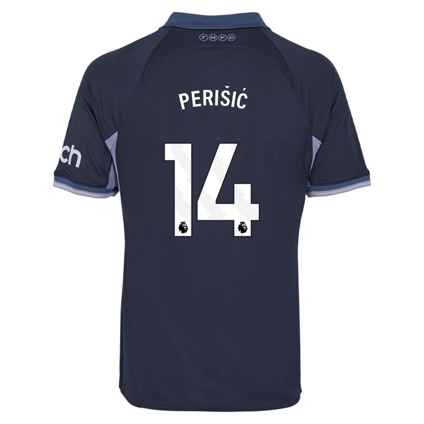 Heren Ivan Perisic #14 Donkerblauw Uitshirt Uittenue 2023/24 T-Shirt België
